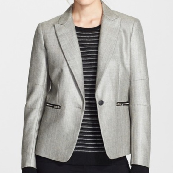 RAG & BONE Alpine Wool Blend Zip Pockets Blazer 6 - Picture 1 of 7